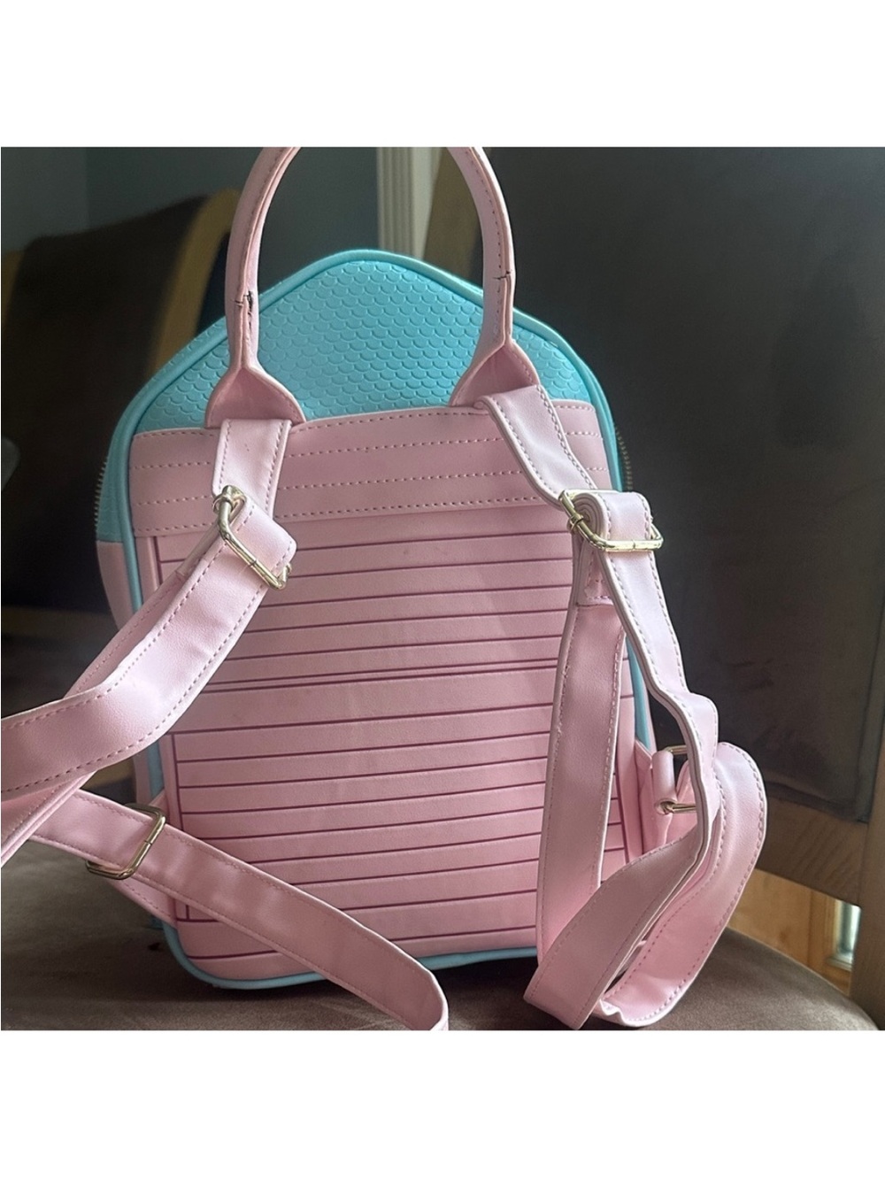 BARBIE Pastel Pink and Aqua Women's Mini Backpack